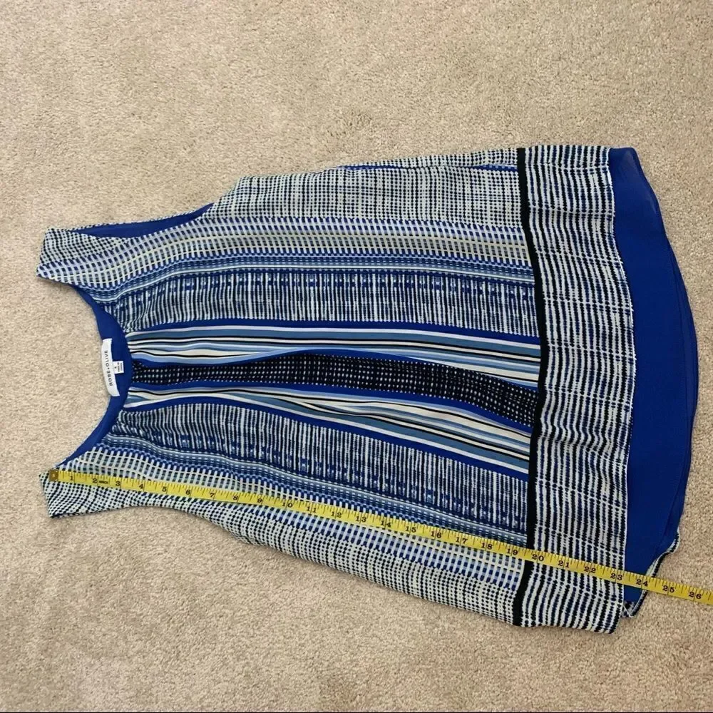 ▫️ROSE & OLIVE Multi-colored Striped Flowy Layered Tank Women’s Top | Size Small - Picture 7 of 13